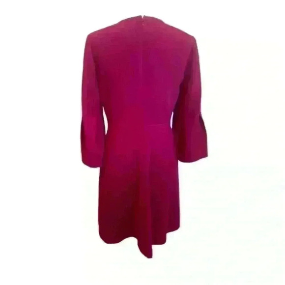 Eliza J Raspberry Dress Fushia Bell Sleeves Pockets Retail $189 - Picture 7 of 10